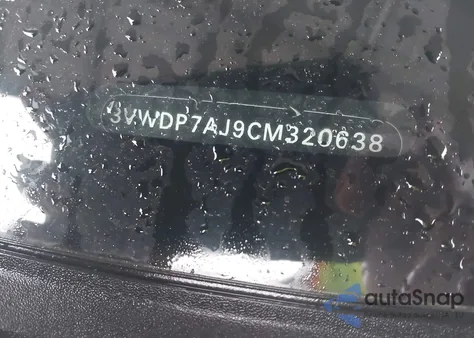 2012 Volkswagen Jetta 2.5L Se из США, поврежденный, VIN 3VWDP7AJ9CM320638